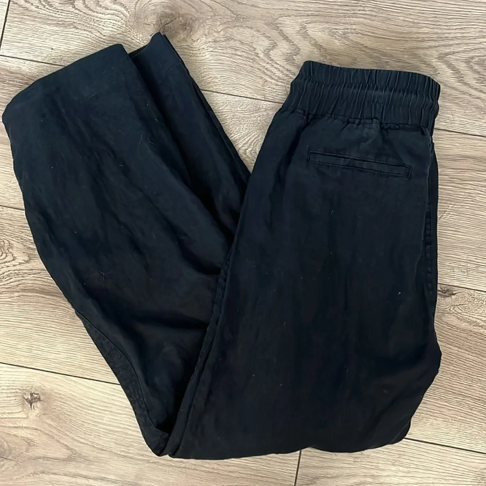 Quince Black Linen pants